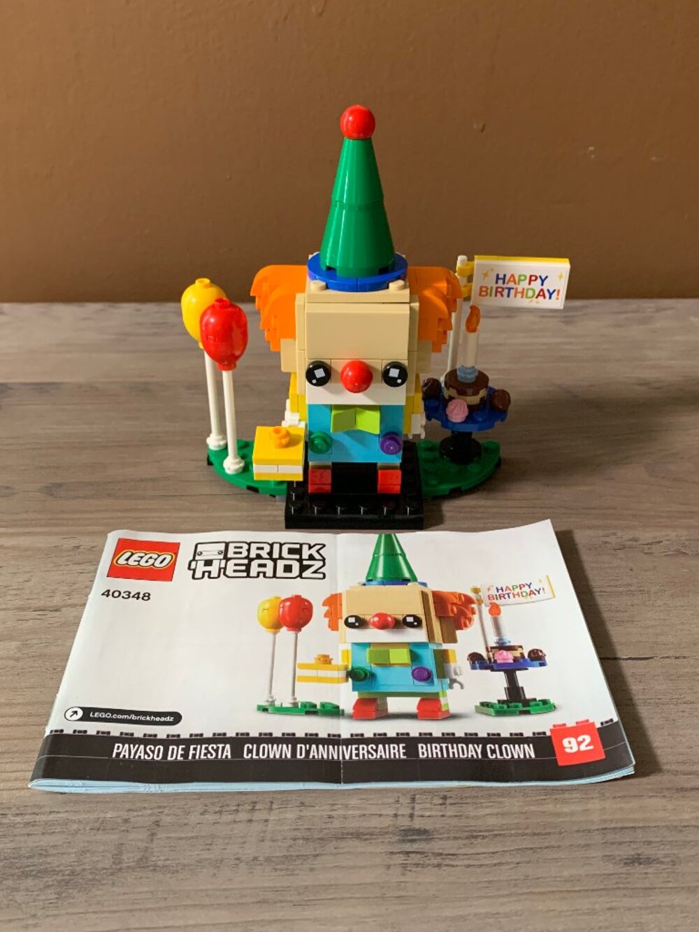 Lego 40348 Brick Headz Birthday Clown